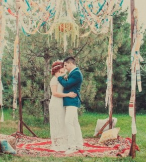 Garden Boho Chic Wedding в Алматы: свадьба Миллы и Изата