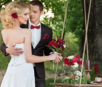 Артем и Виктория: свадьба-boutique на природе в цвете марсала