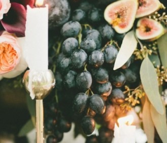 Свадебная палитра: припыленный синий, темно-фиолетовый, винный, марсала, тыквенный, персиково-оранжевый + бесплатные макеты свадебной полиграфии от студии #об_лепиха